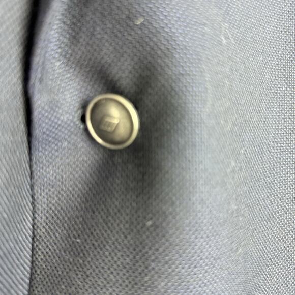 JOSEPH‎ ABBOUD 46R Suit Jacket Blazer Super 100 Blue Wool Modern Fit EUC - Picture 5 of 14